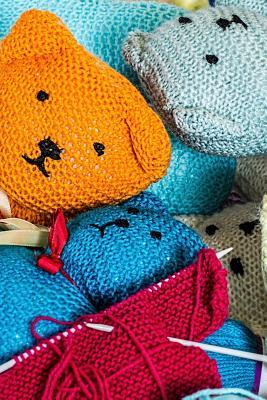 Read Online Hand Knitted Teddy Bears, for the Love of Knitting: Blank 150 Page Lined Journal for Your Thoughts, Ideas, and Inspiration -  | PDF