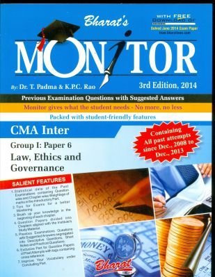 Download Monitor CMA Inter Group I: Paper 6 : Laws, Ethics and Governance - T. Padma file in PDF