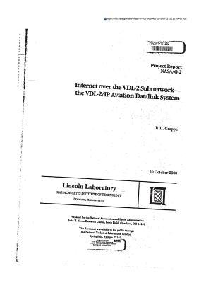 Full Download Internet Over the VDL-2 Subnetwork: The VDL-2/IP Aviation Datalink System - NASA | ePub