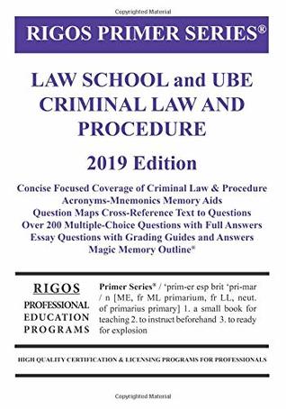 Download Primer Series Law School and UBE Criminal Law and Procedure Primer (Rigos Primer Series) (Volume 11) - Mr. James J. Rigos | PDF