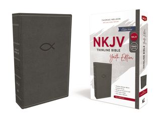Read Online NKJV, Thinline Bible Youth Edition, Leathersoft, Gray, Red Letter Edition, Comfort Print: Holy Bible, New King James Version - Thomas Nelson file in PDF