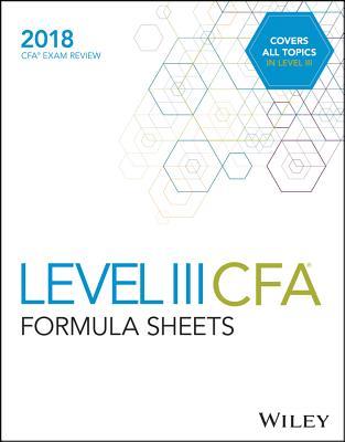 Download Wiley Formula Sheets for 2018 Level III Cfa Exam - Wiley file in PDF