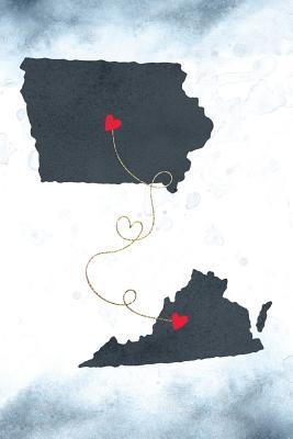 Full Download Iowa & Virginia: Long Distance Out of State Notebook - Blank Lines -  file in ePub