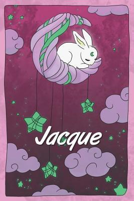 Full Download Jacque: personalized notebook sleeping bunny on the moon with stars softcover 120 pages blank useful as notebook, dream diary, scrapbook, journal or gift idea - Jenny Illus file in PDF
