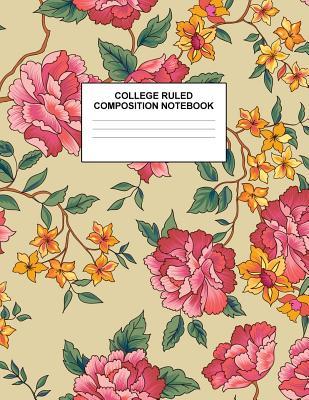 Read Online College Ruled Composition Notebook: Cute Blank Lined Journal to Write In with White Paper Rule Pages for School Subject and Writing Pad: Design Code A4 5551 - Nifty Prints file in ePub