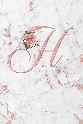 Read H: Letter H Journal, Rose Gold on Rose Gold Marble III, Personalized Composition Book Monogram Initial, 6 x 9 - Baby Grass Design file in PDF