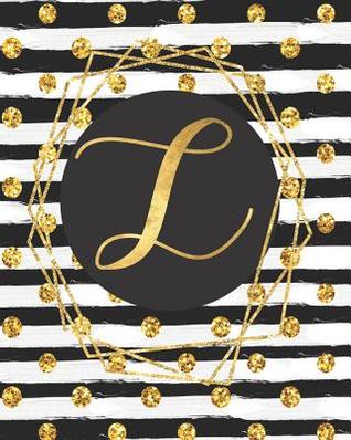Download L: Monogram Initial L - Notebook/Journal/ Black and Gold Glitter/ 8 x 10, 100 pages -  file in PDF