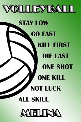Read Volleyball Stay Low Go Fast Kill First Die Last One Shot One Kill Not Luck All Skill Melina: College Ruled - Composition Book - Green and White School Colors -  file in ePub