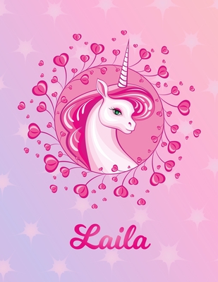 Read Laila: Laila Magical Unicorn Horse Large Blank Pre-K Primary Draw & Write Storybook Paper Personalized Letter L Initial Custom First Name Cover Story Book Drawing Writing Practice for Little Girl Use imagination, create tales, be creative - Storytime Publications file in PDF