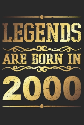 Read Online Legends Are Born In 2000: Blank Lined Journal, Golden, Happy 19th Birthday Notebook, Logbook, Diary, Perfect Gift For 19 Year Old Boys And Girls - Birthday Book Publishing file in PDF